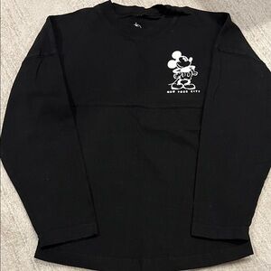 Disney Black Long Sleeve Shirt with Mickey Mouse Graphic
